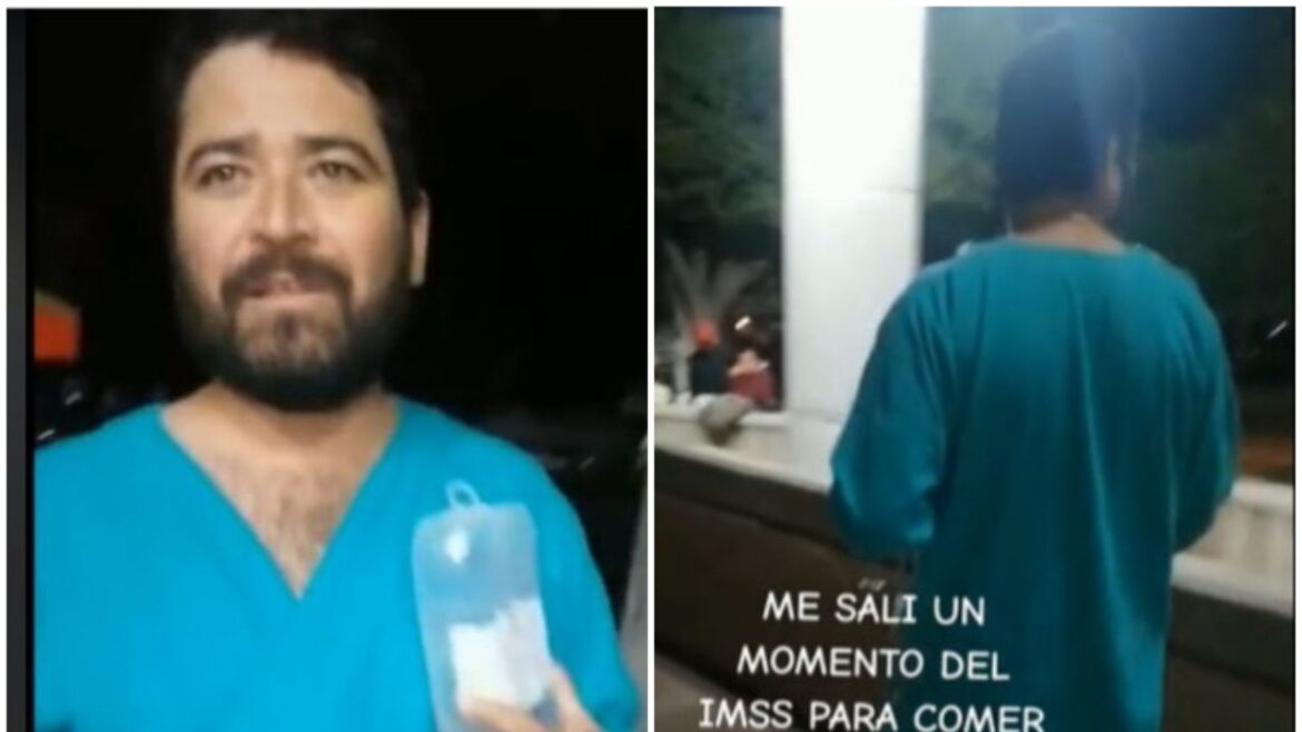 Paciente del IMSS escapa del hospital para comer taquitos,con chile